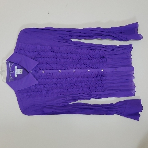 Vintage Women's Buttonup Blouse Size M - Picture 4 of 4